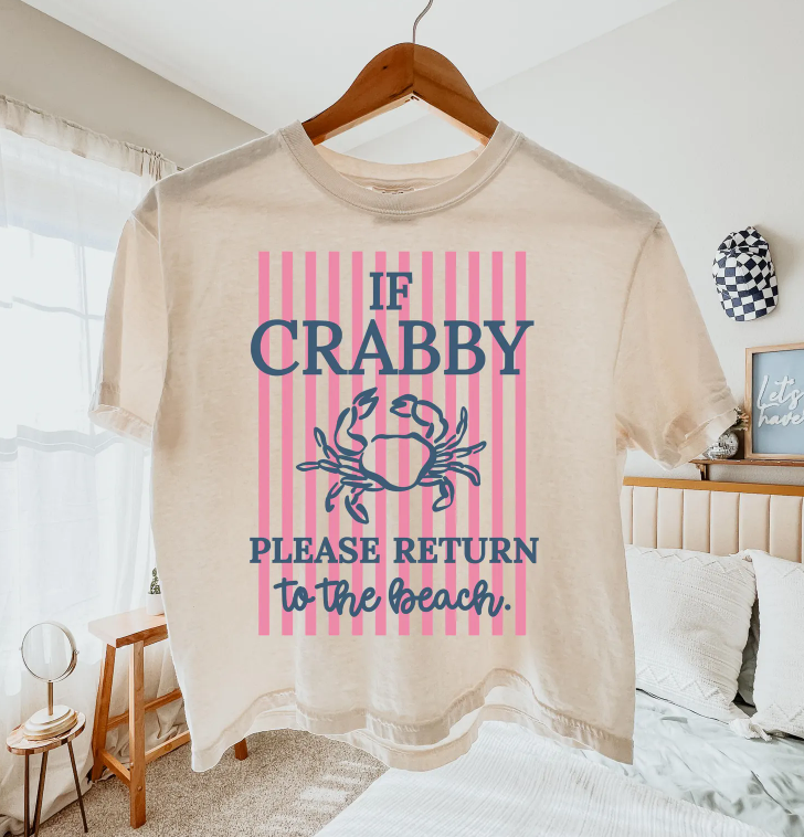 Return to the Beach Boxy Comfort Colors PINK
