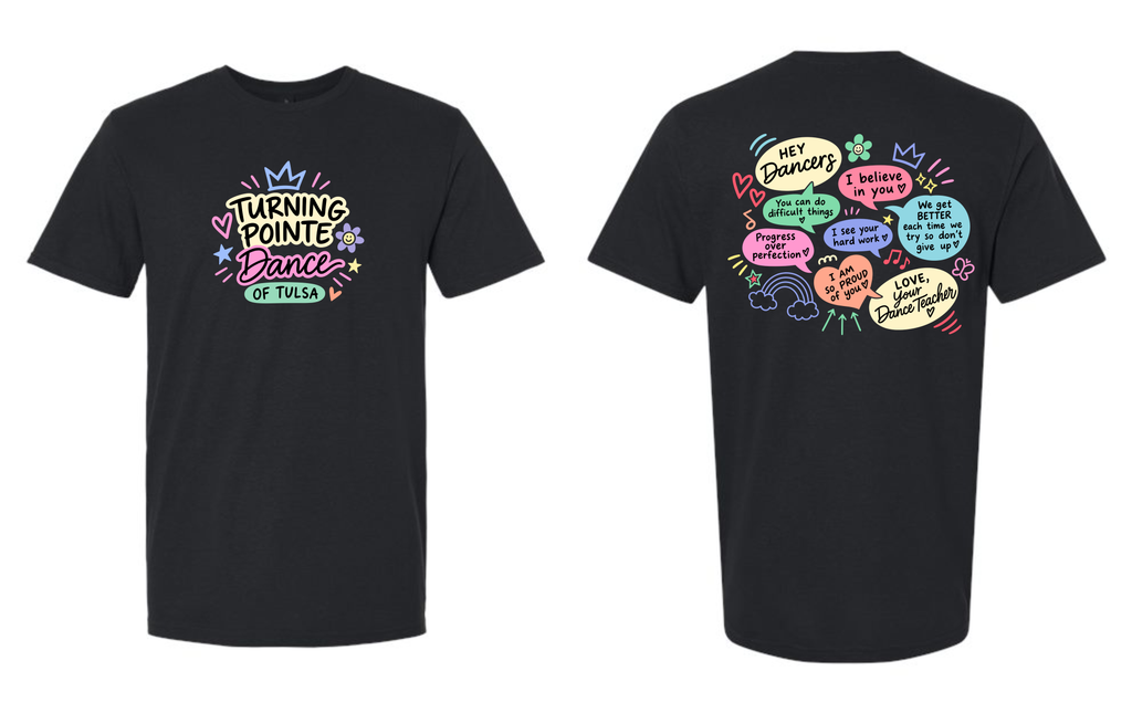 Turning Pointe Scribbles Tees