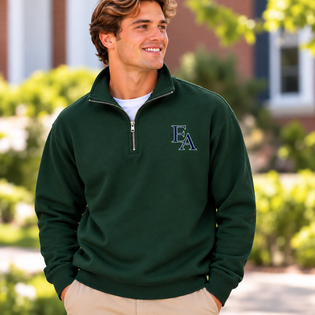 Evergreen 1/4 Zips with EA