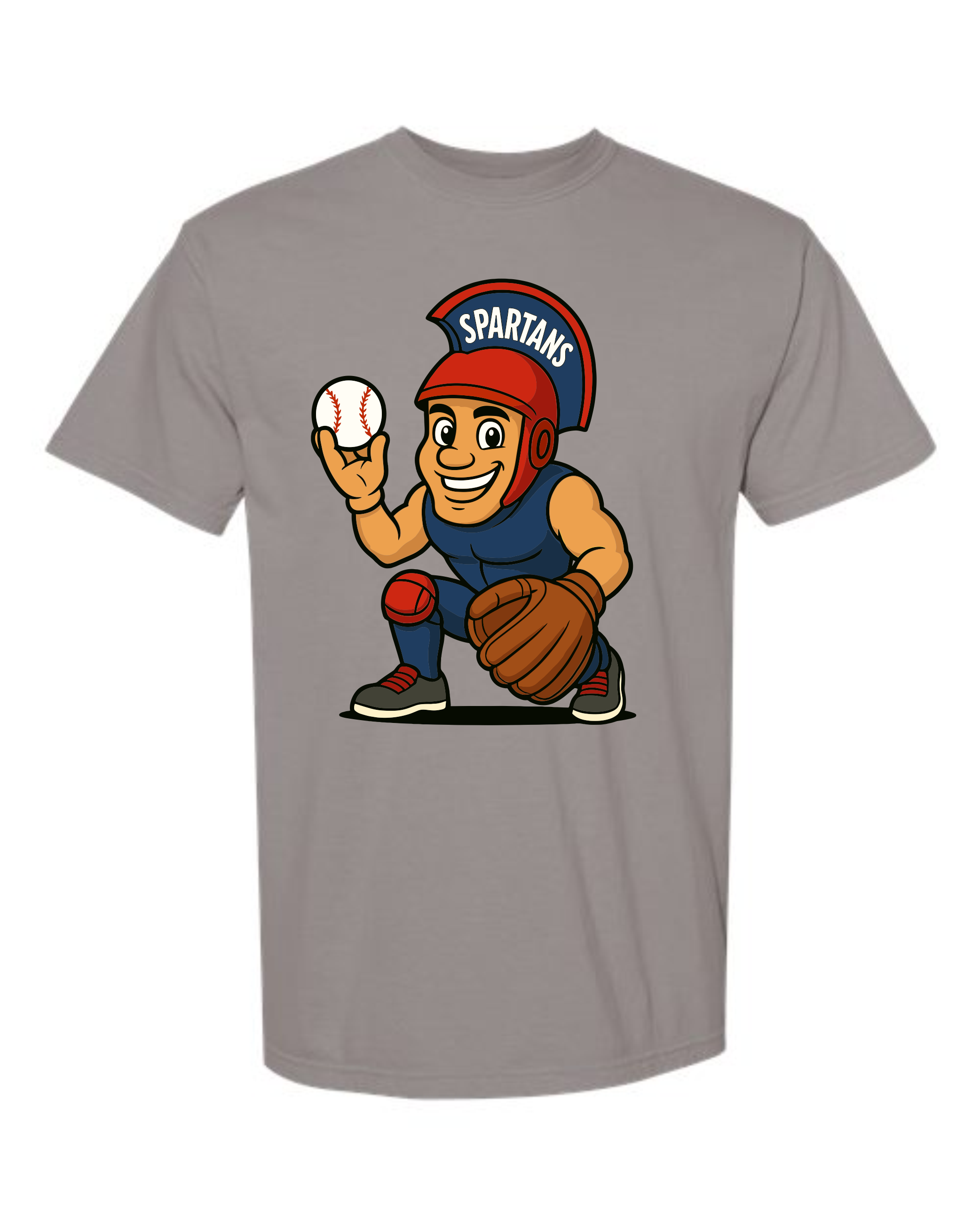 Sparky Catcher T-Shirts GREY