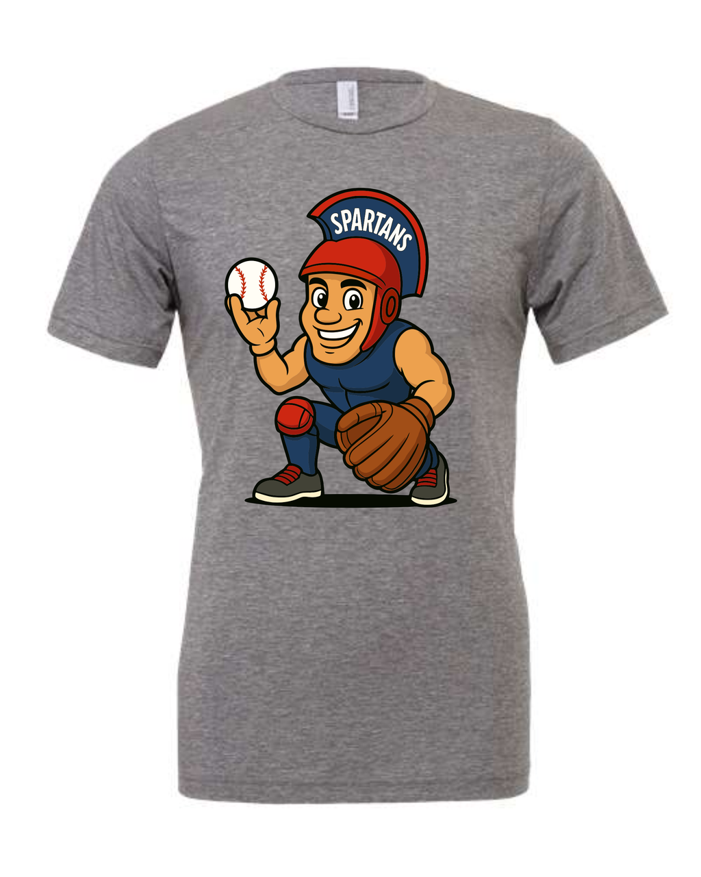 Sparky Catcher T-Shirts GREY