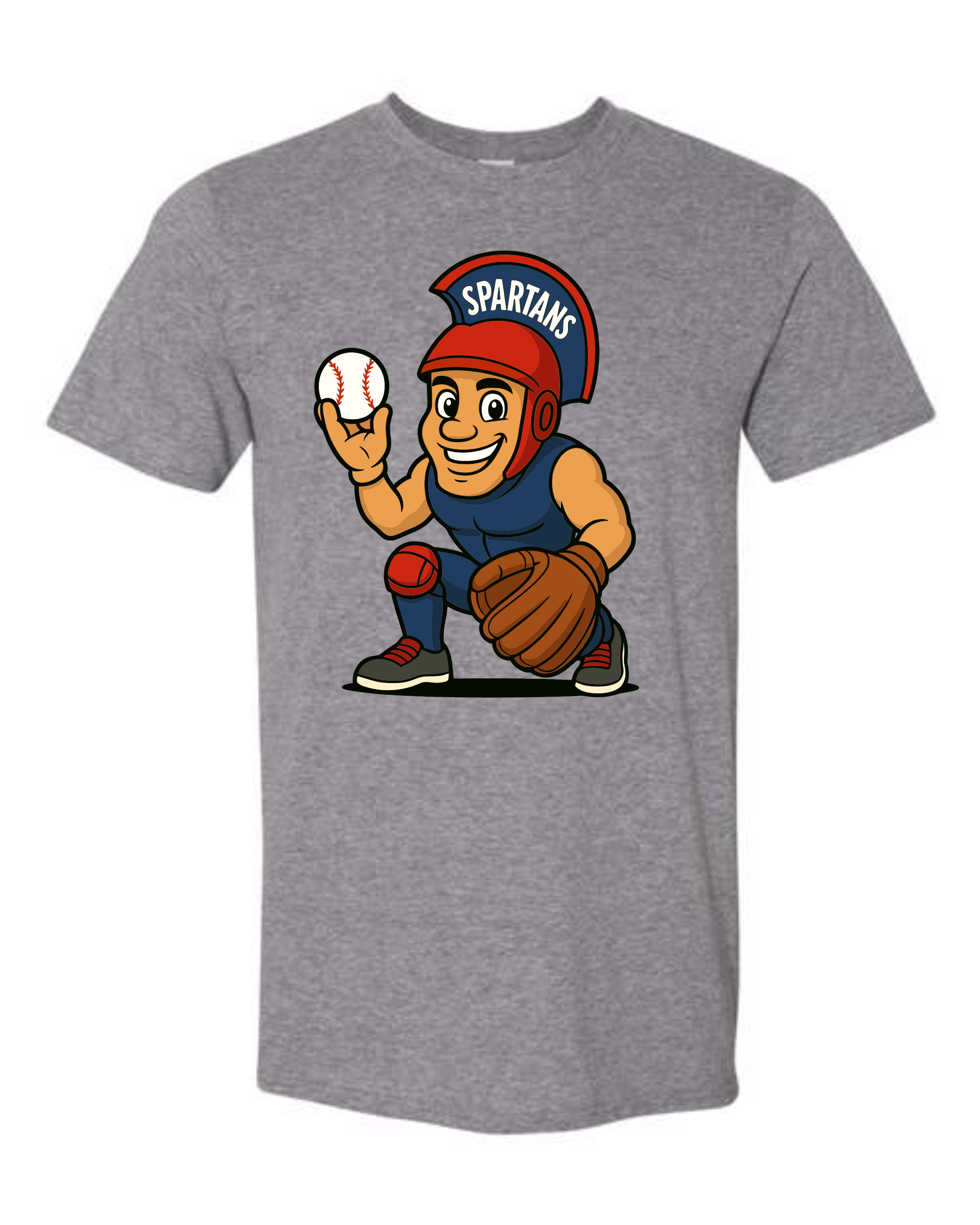 Sparky Catcher T-Shirts GREY
