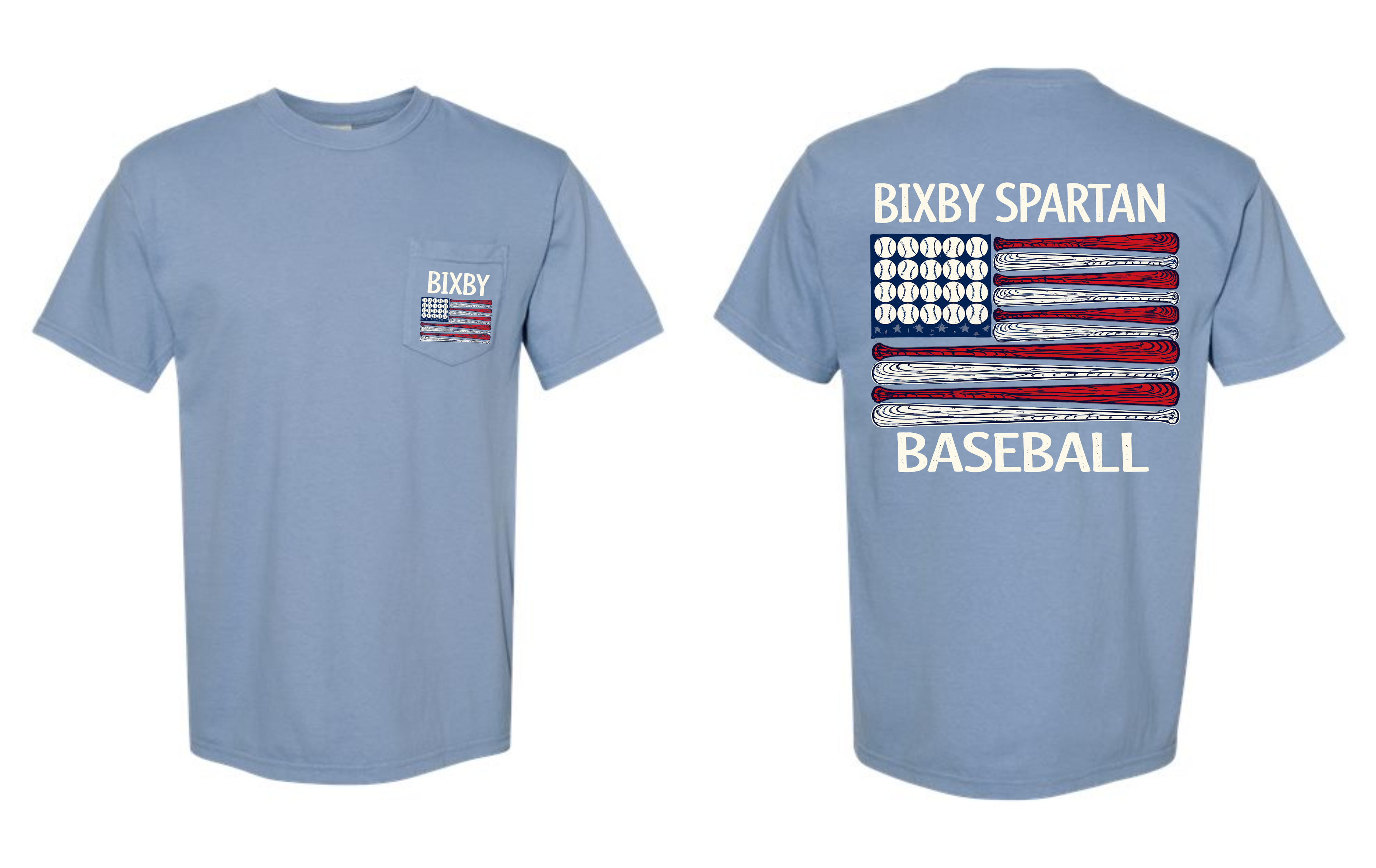 Spartan Baseball Pocket Comfort Colors