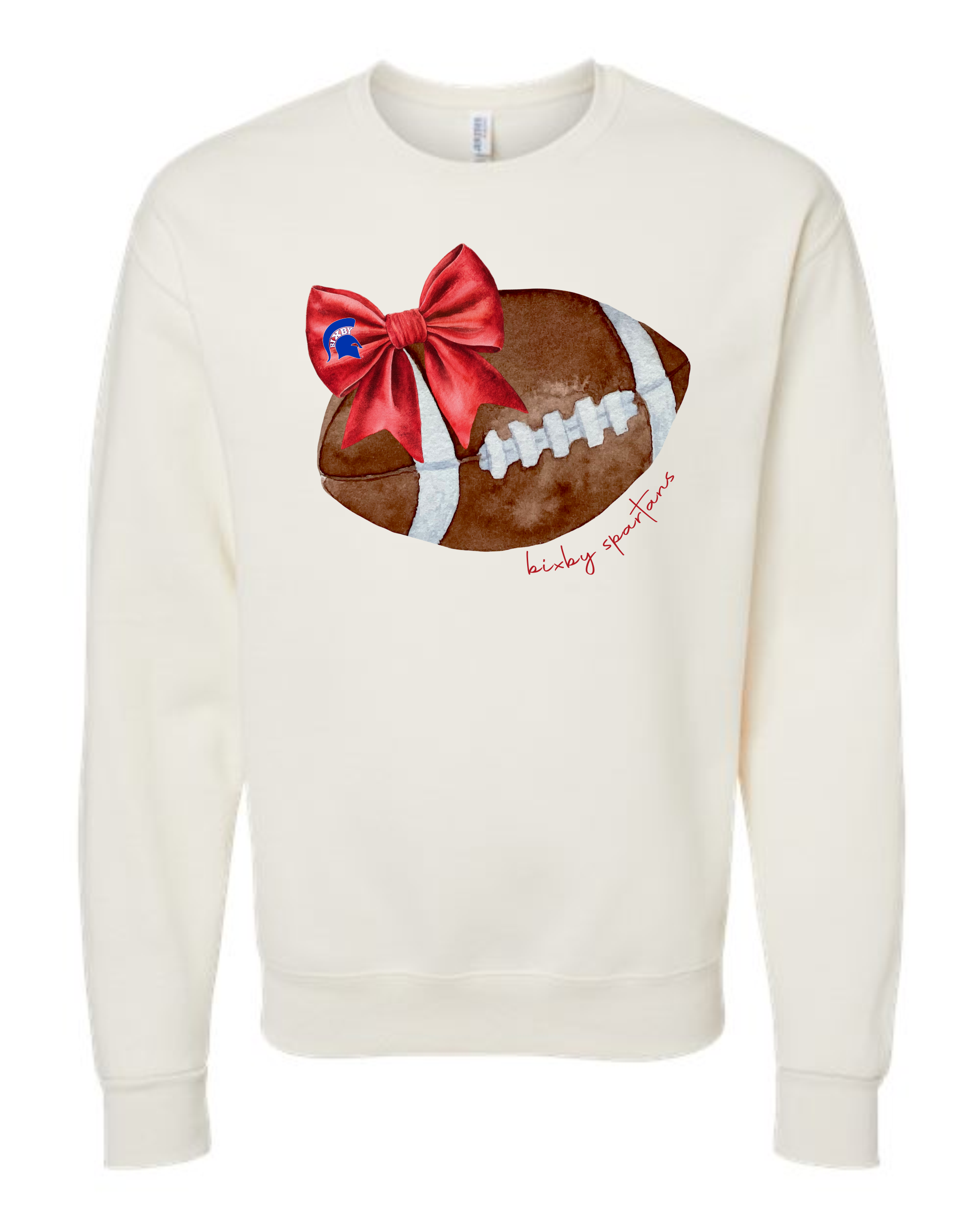 Bixby Football Bow- Basic Crew