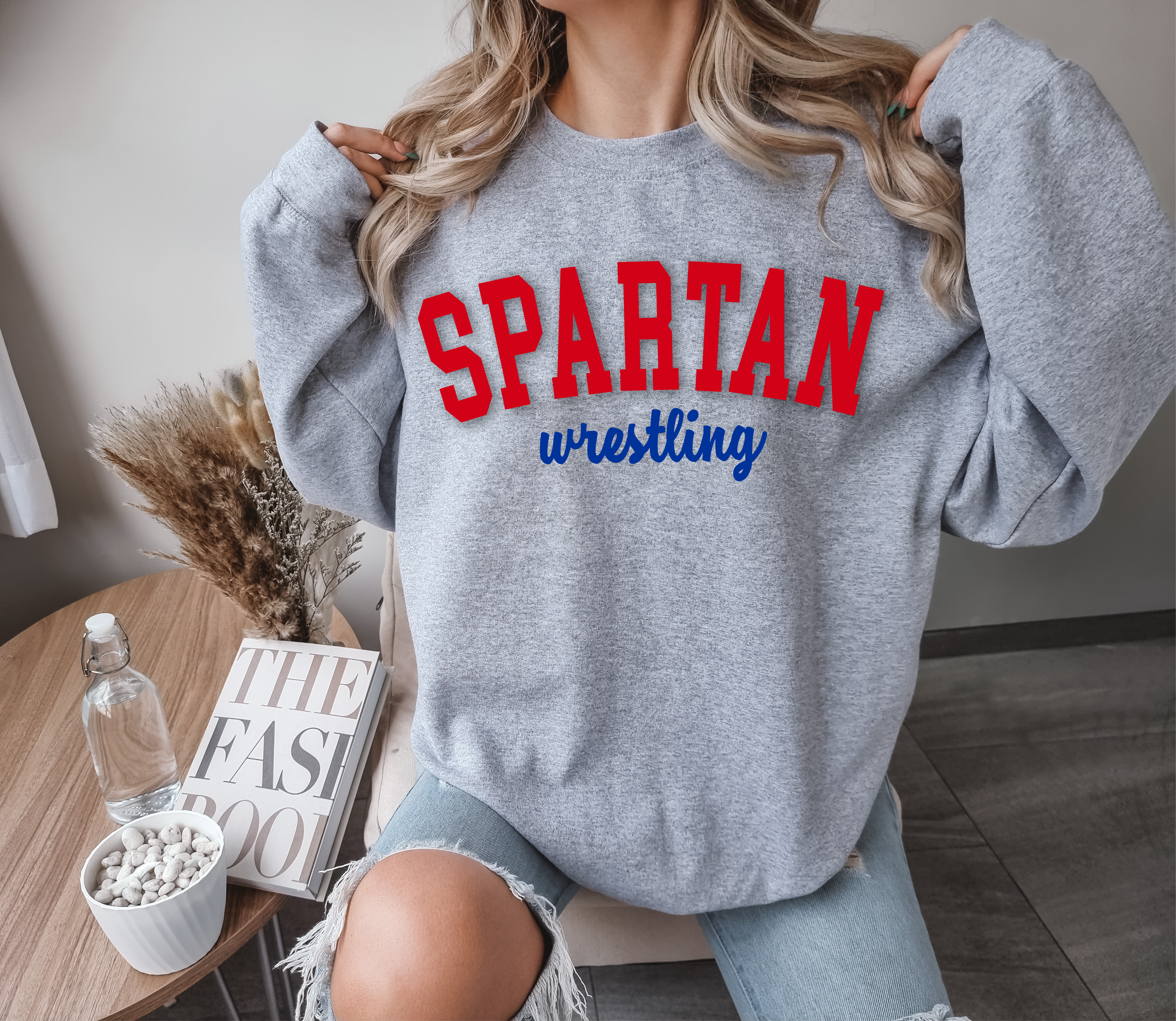 Spartan Wrestling PUFF Crew GREY
