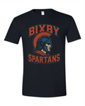 Spartan on Black T-Shirts