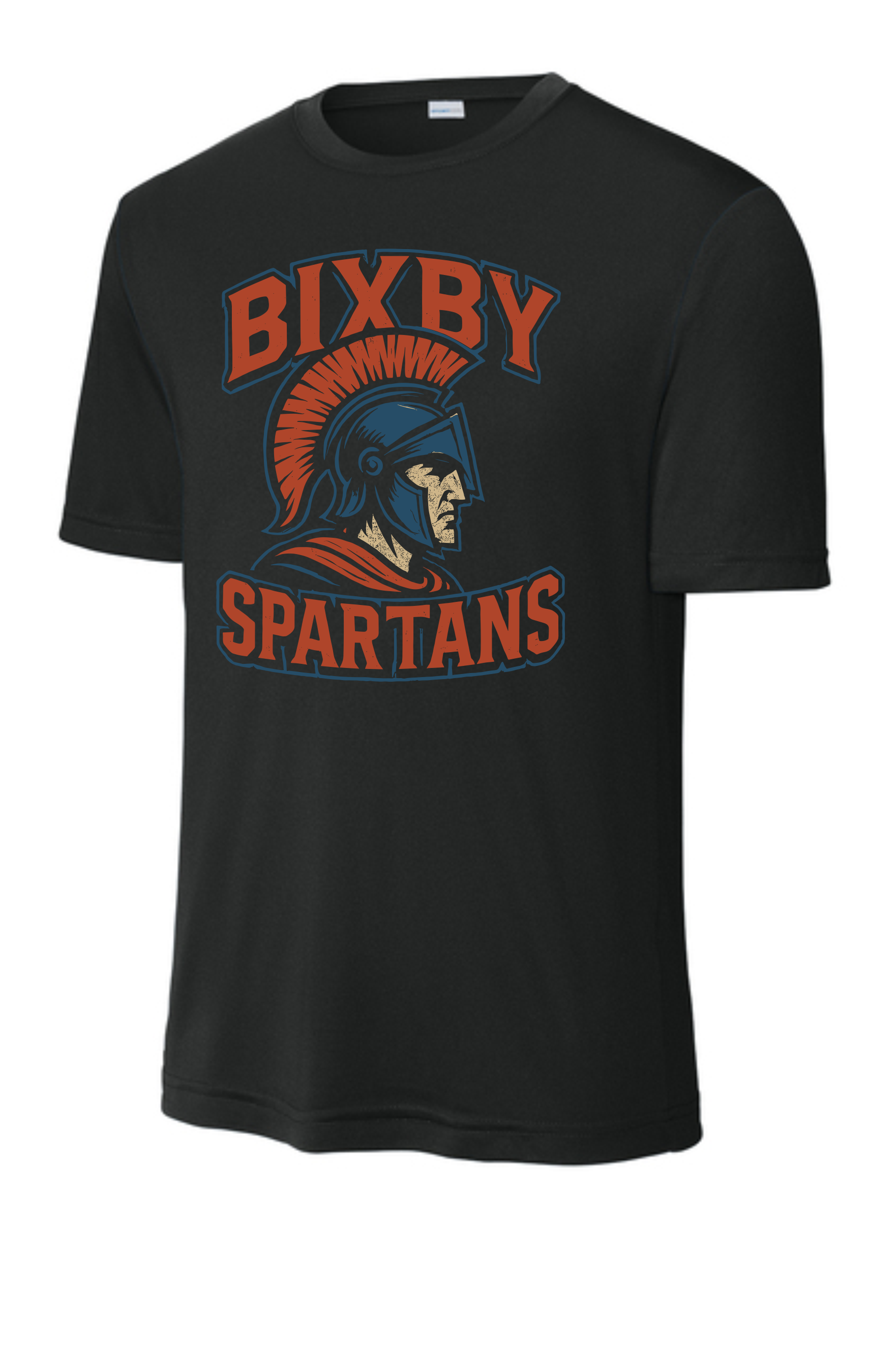 Spartan on Black Dri Fit