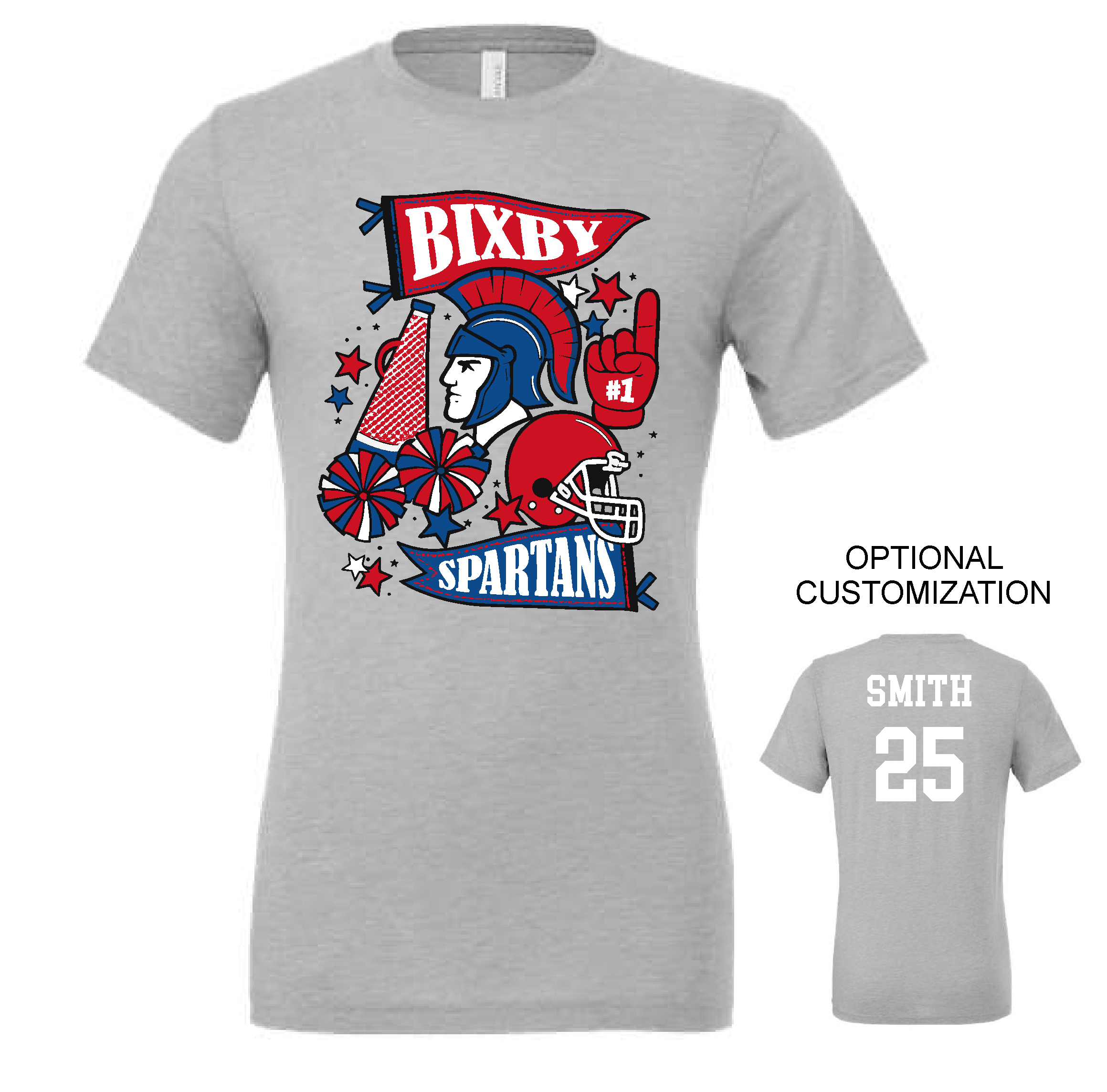 Bixby Football Collage T-Shirts