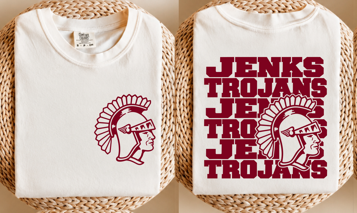 Jenks Stacked Logo Comfort Colors