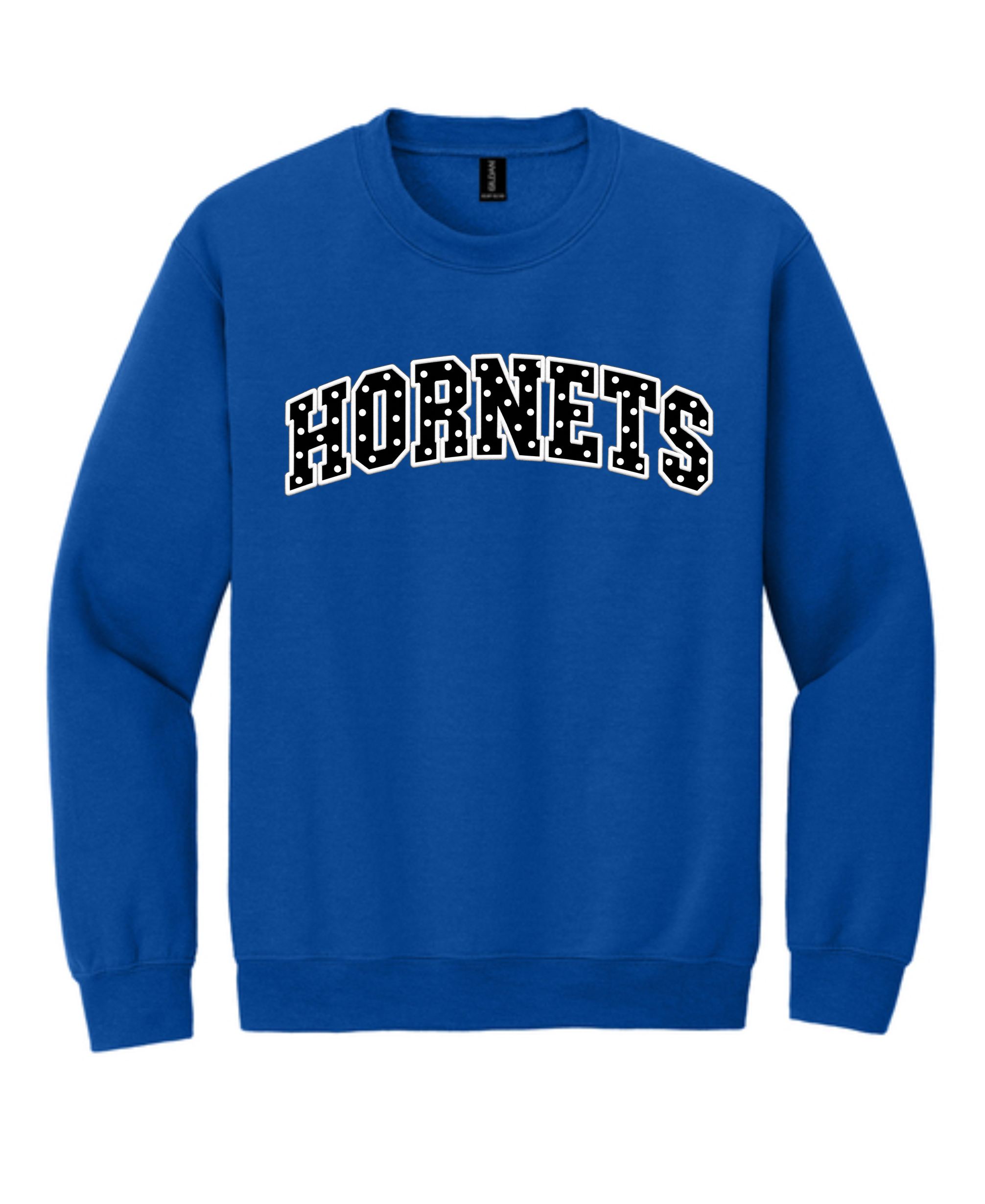 Hornets Varsity Polka Dots Crew BLUE