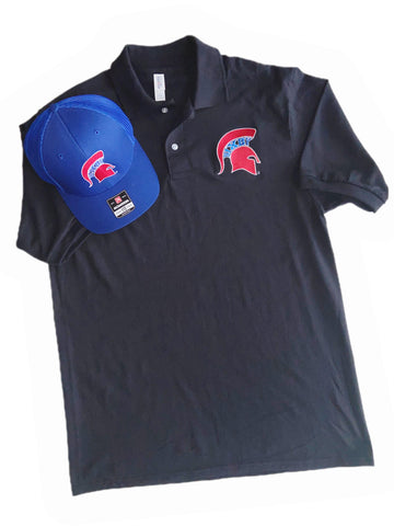 Bixby Spartans Embroidered Jerzees Spotshield POLO