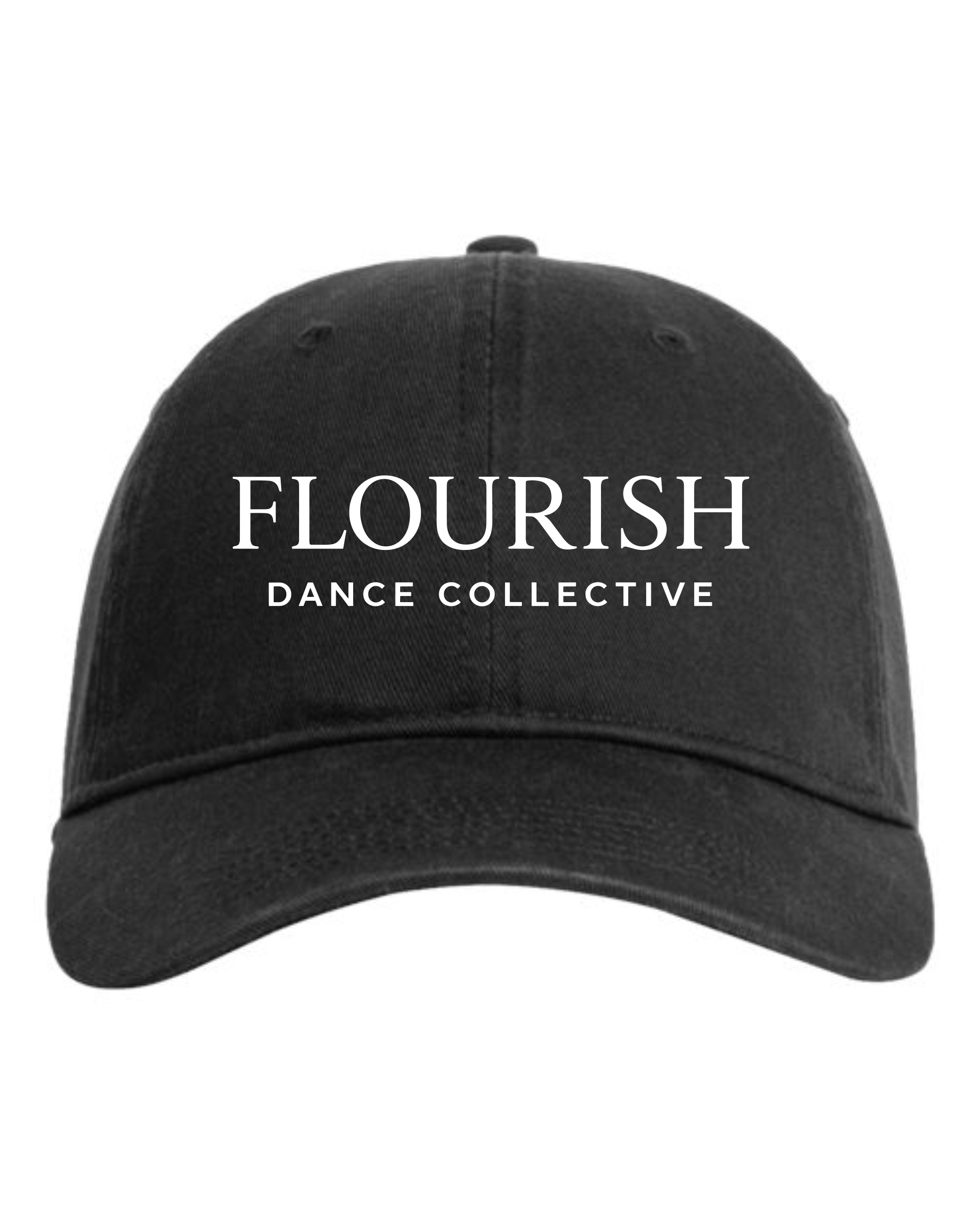 Flourish Embroidered Comfort Colors Cap BLACK