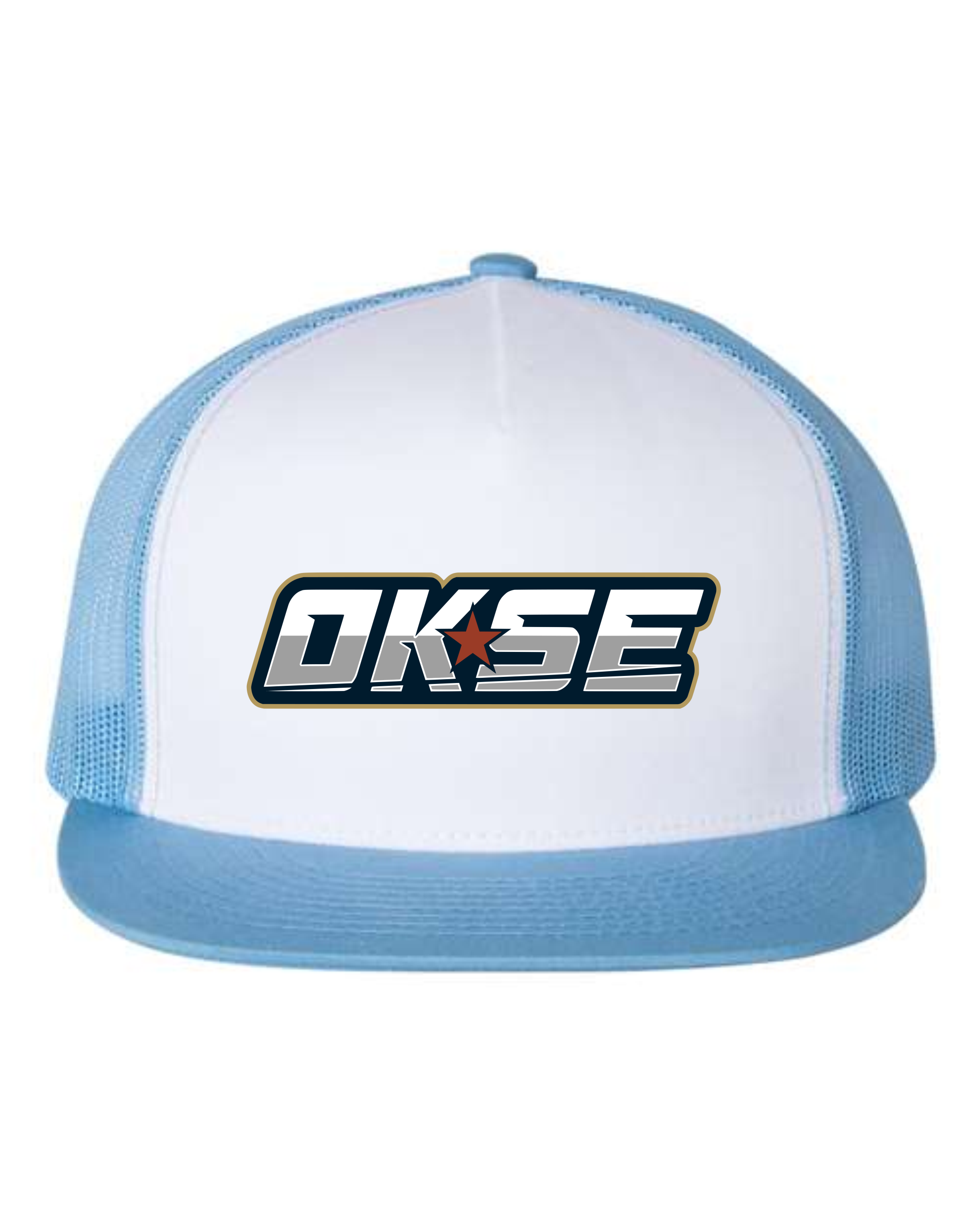 OKSE YP Flat Bill CAROLINA BLUE