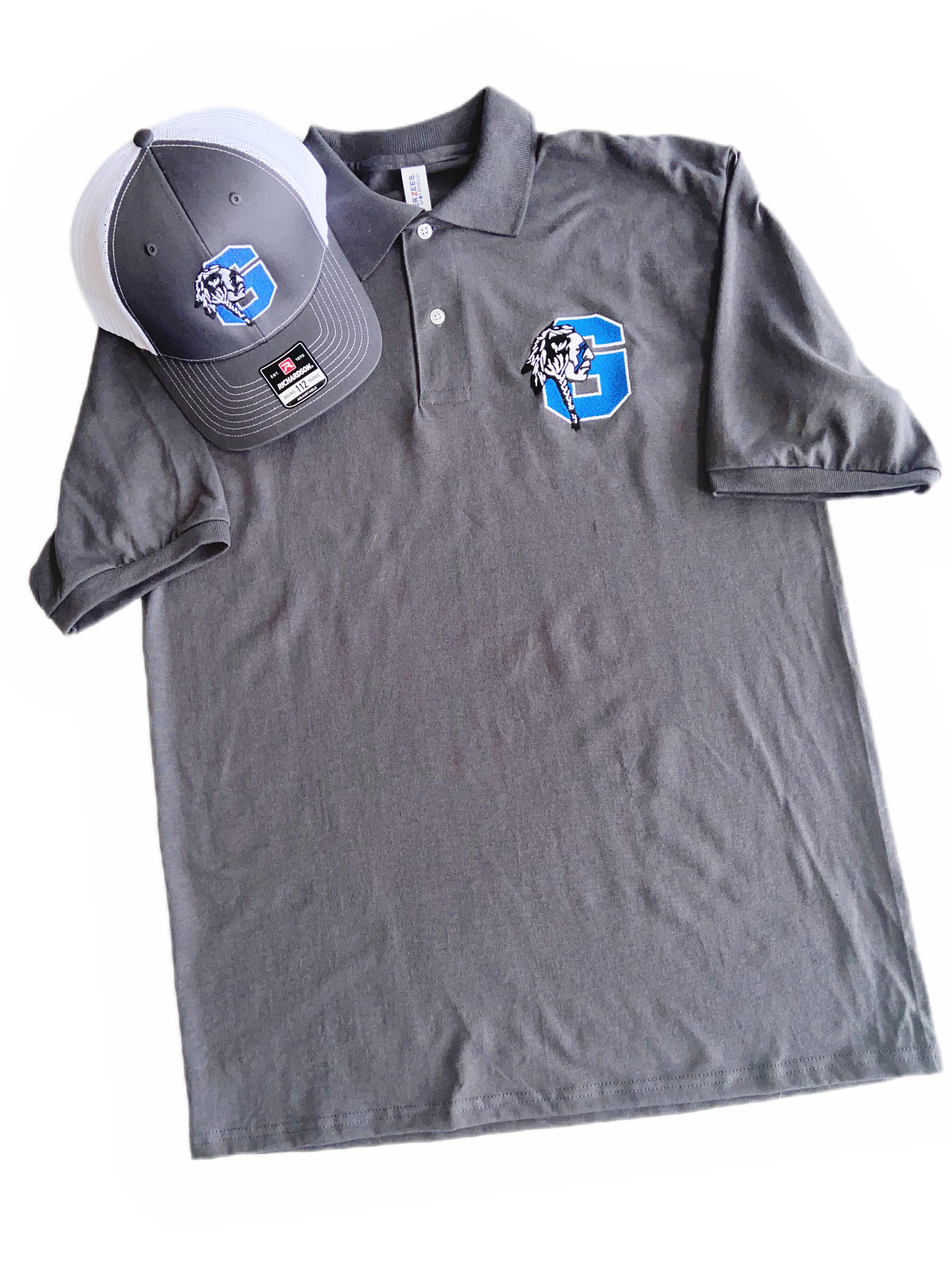 Glenpool Warriors Embroidered Jerzees Spotshield POLO