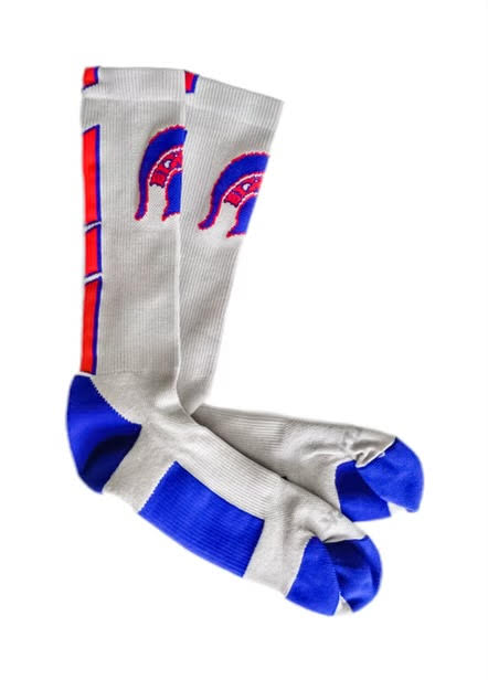 Spartan Gray Crew Socks