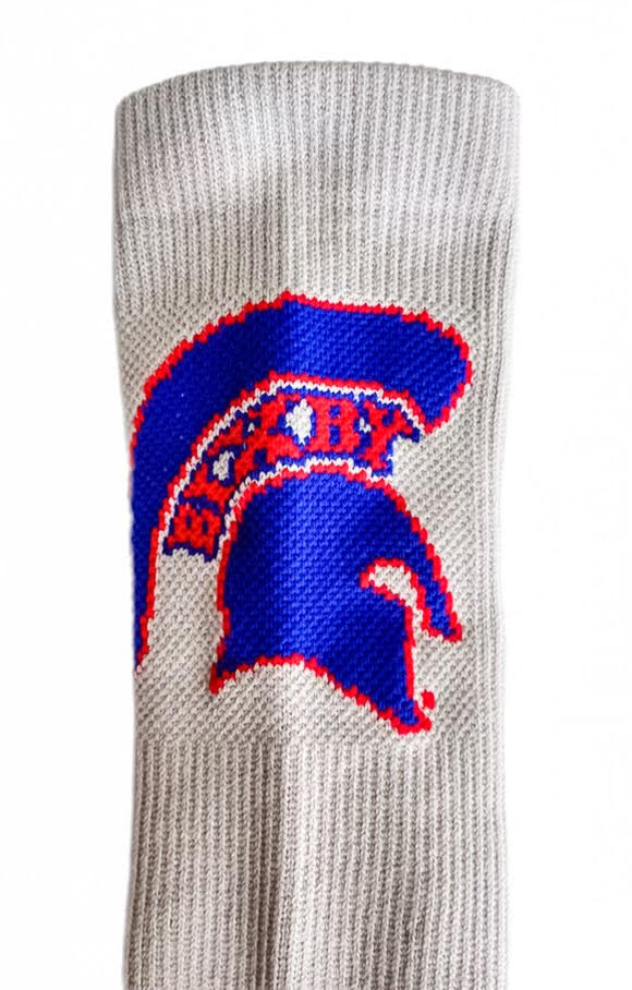 Spartan Gray Crew Socks