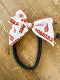Girls Sooners Star Small Scarf Bow
