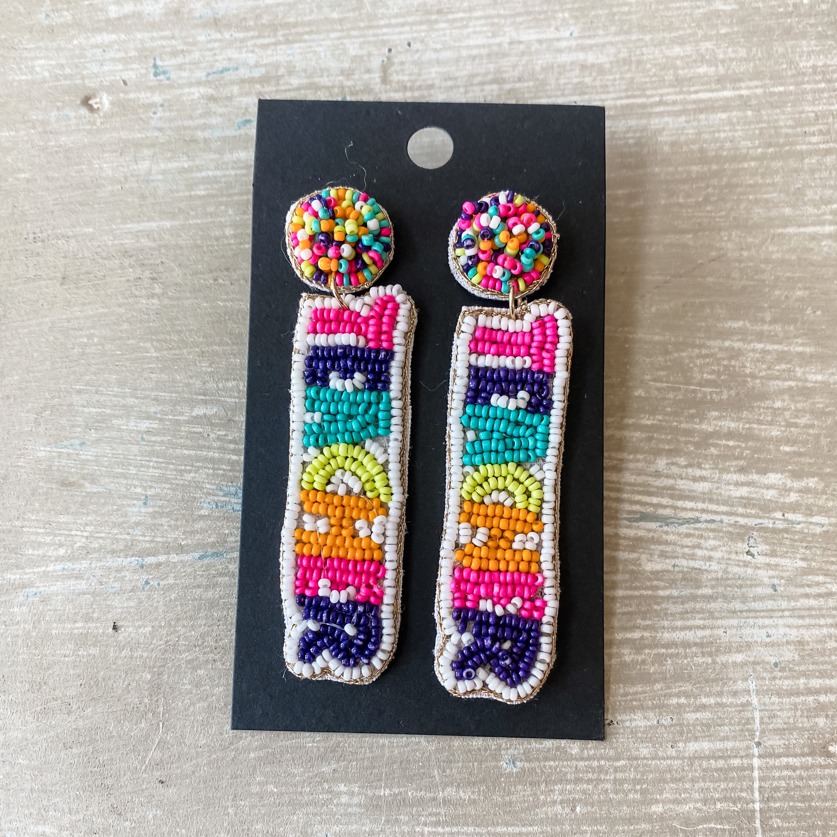TEACHER Beaded Earrings