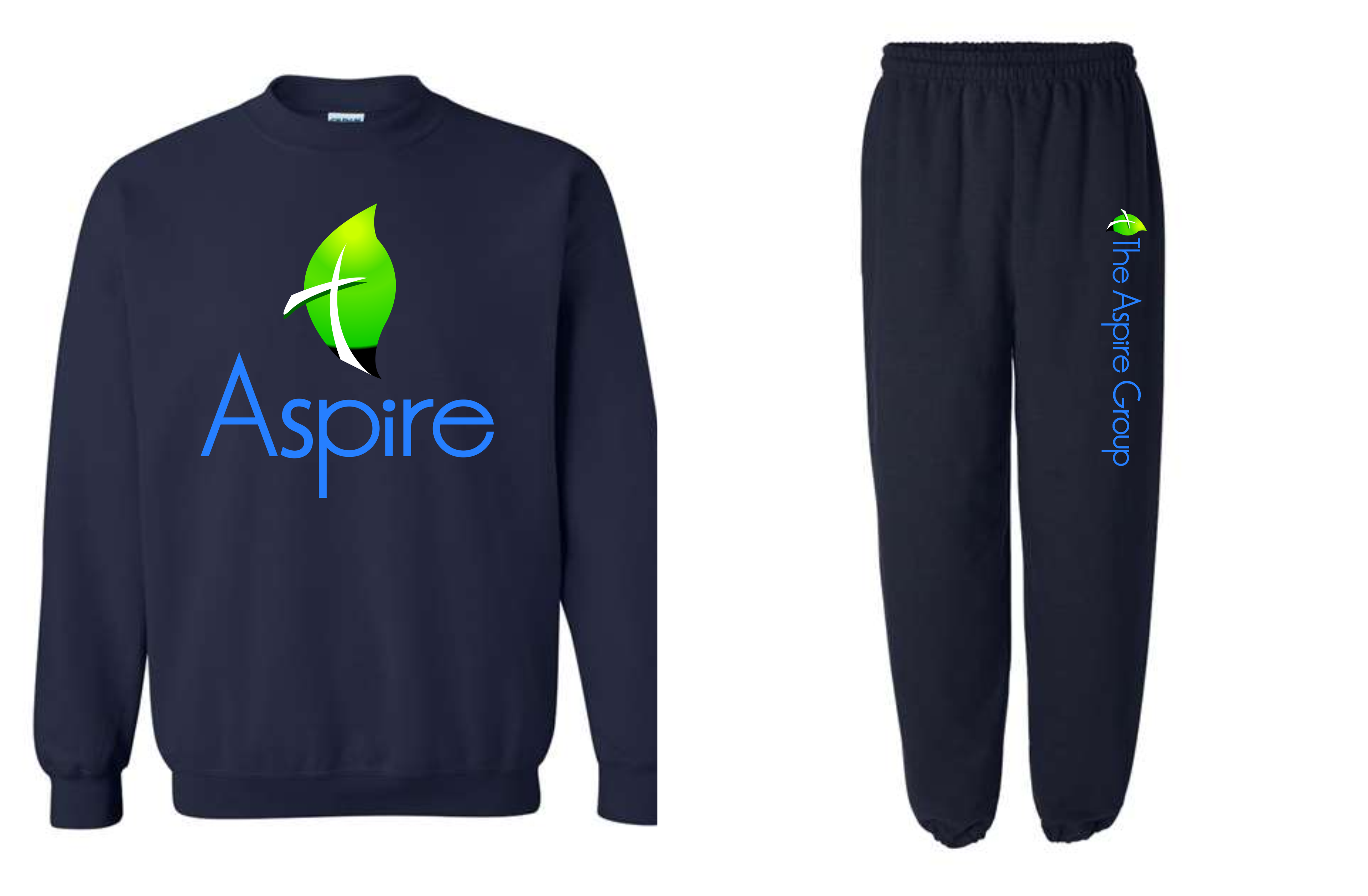 Aspire Logo Jogger Sets NAVY