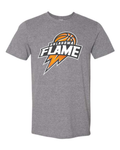 Oklahoma Flame Ball Logo T-Shirts DK GREY