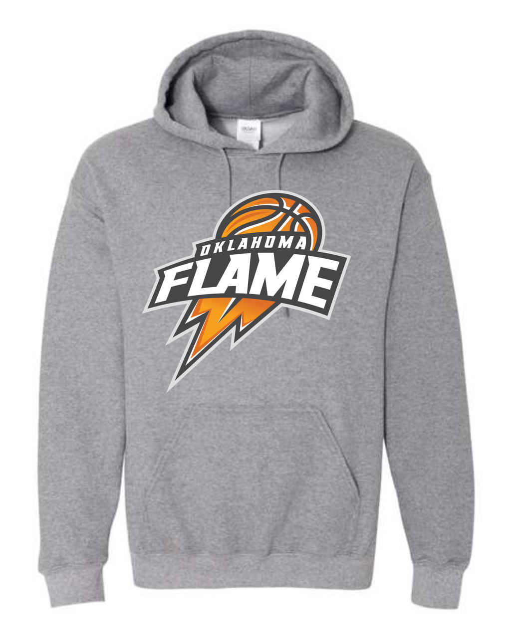 Oklahoma Flame Ball Logo Sweatshirts DK GREY