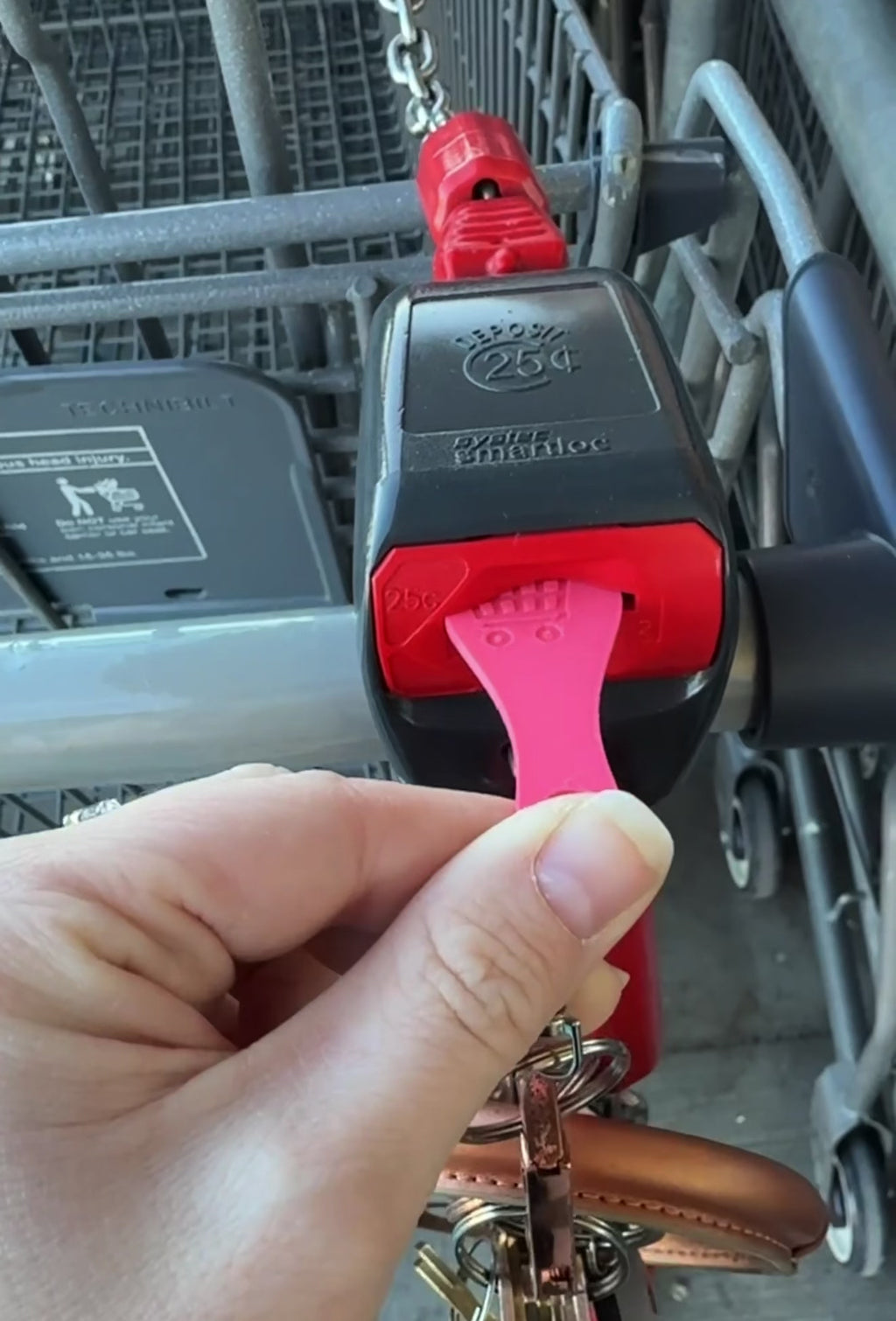 Shopping Cart Quarter Saver Keychain