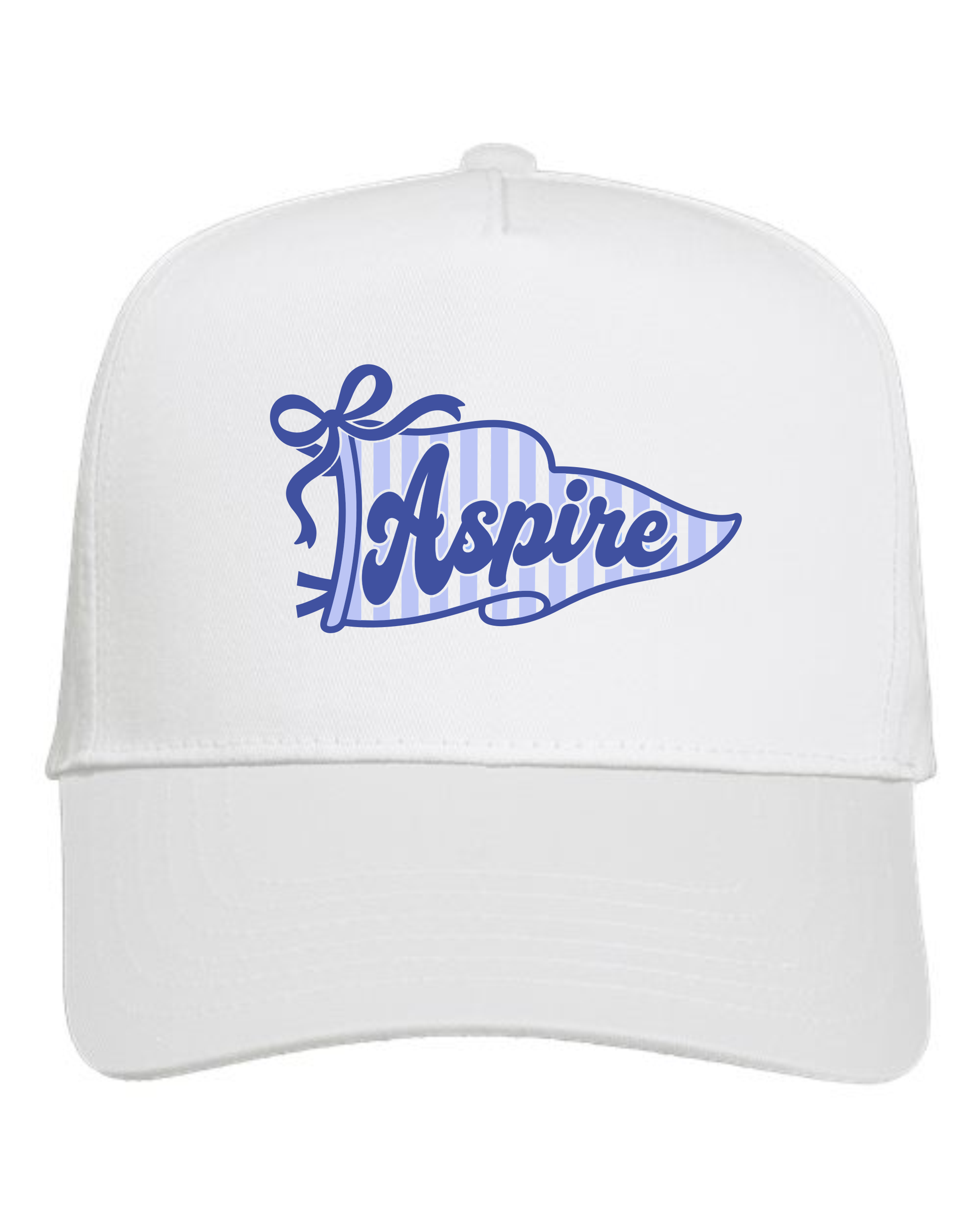 Aspire White Pennant Cap