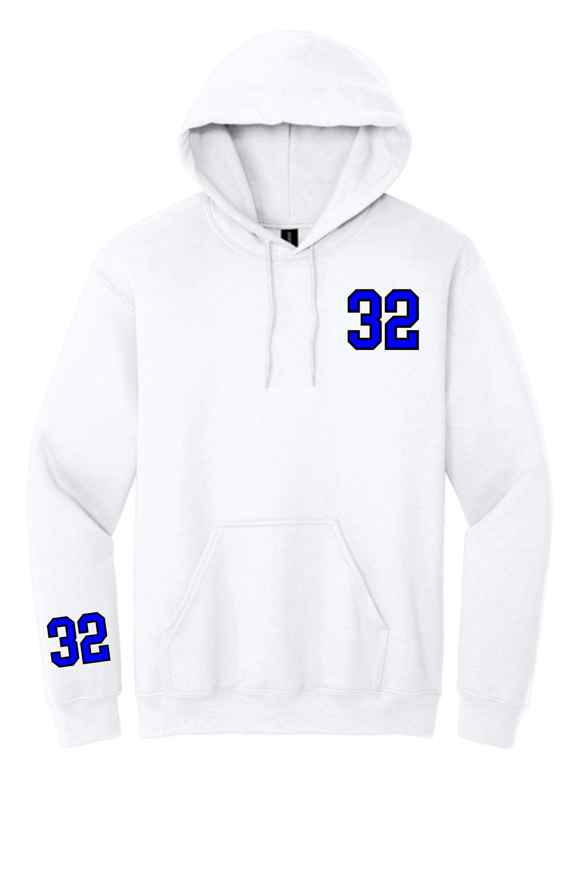 Volleyball Hoodie Customize WHITE