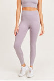 Ribbed Essential Mineral Wash Seamless High Waisted Leggings