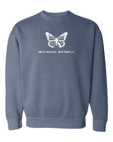 Antisocial Butterfly Comfort Colors Crew