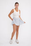 Candace Honeycomb Pleated Active Skort
