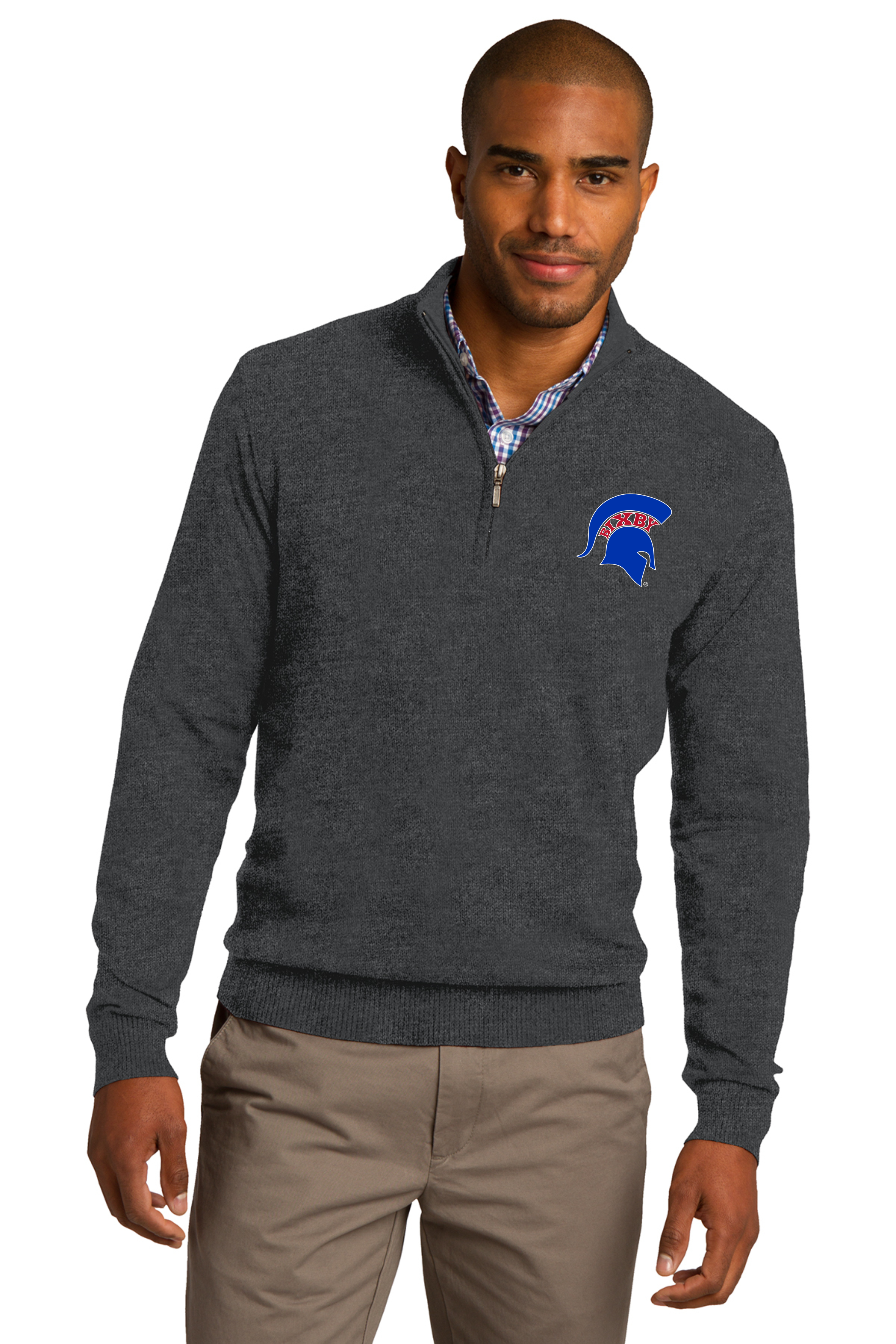 Mens Half Zip Spartan Sweater