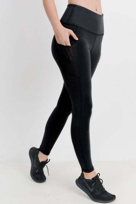 Highwaist Essential Leggings with Mesh Pocket