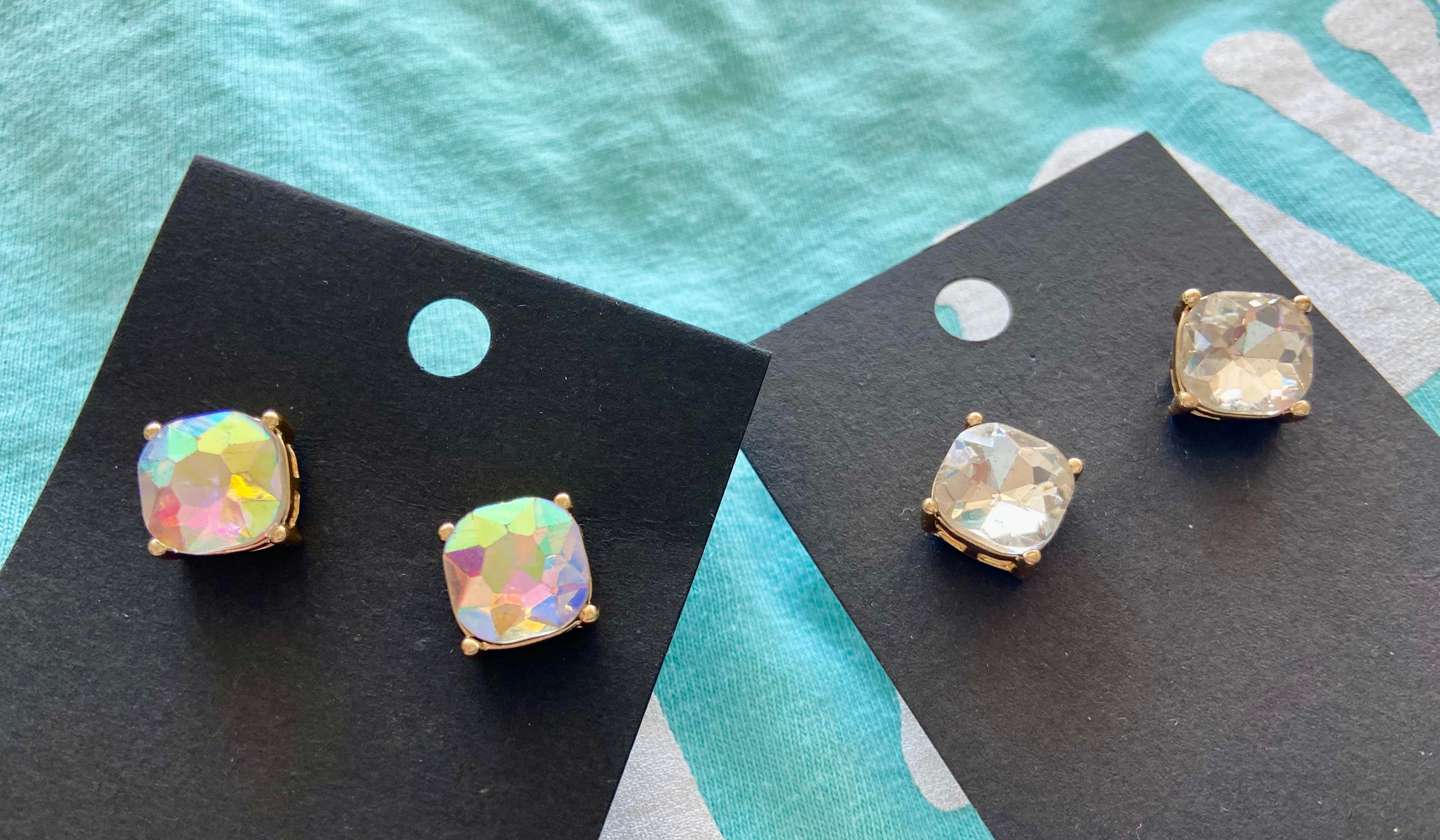 Cushion Stud Earrings