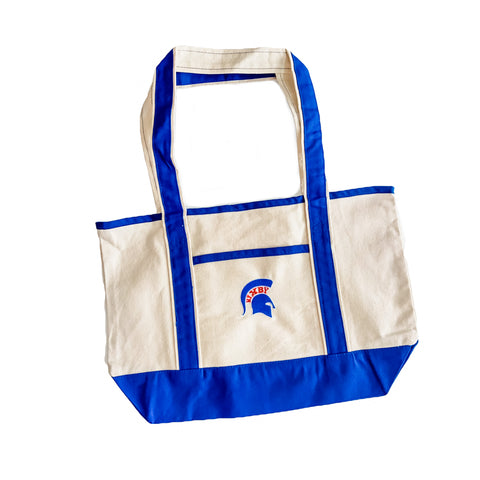 Canvas Embroidered Spartan Tote
