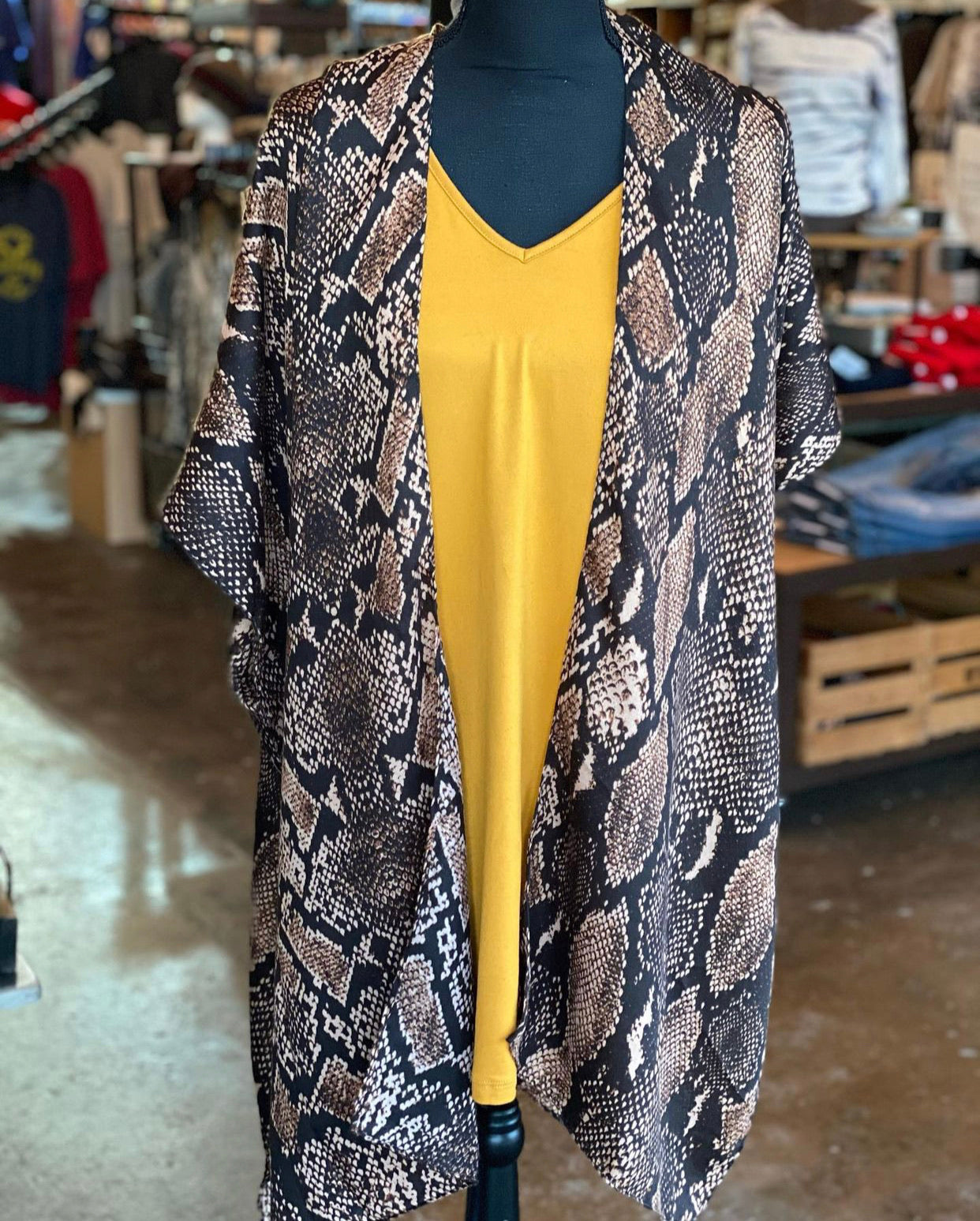 Mustard Dolman Tee Mini Dress