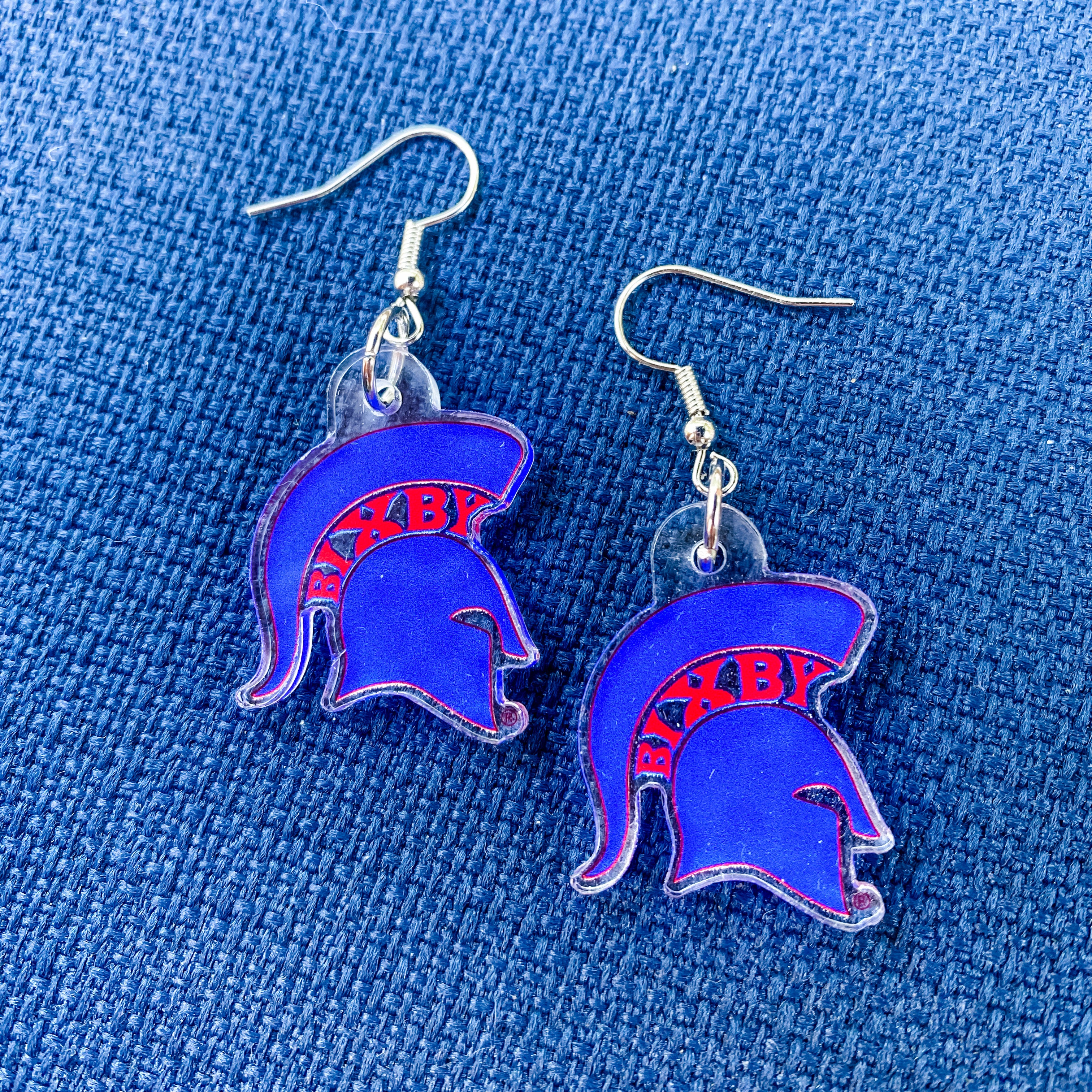 Small Acrylic Spartan Earrings