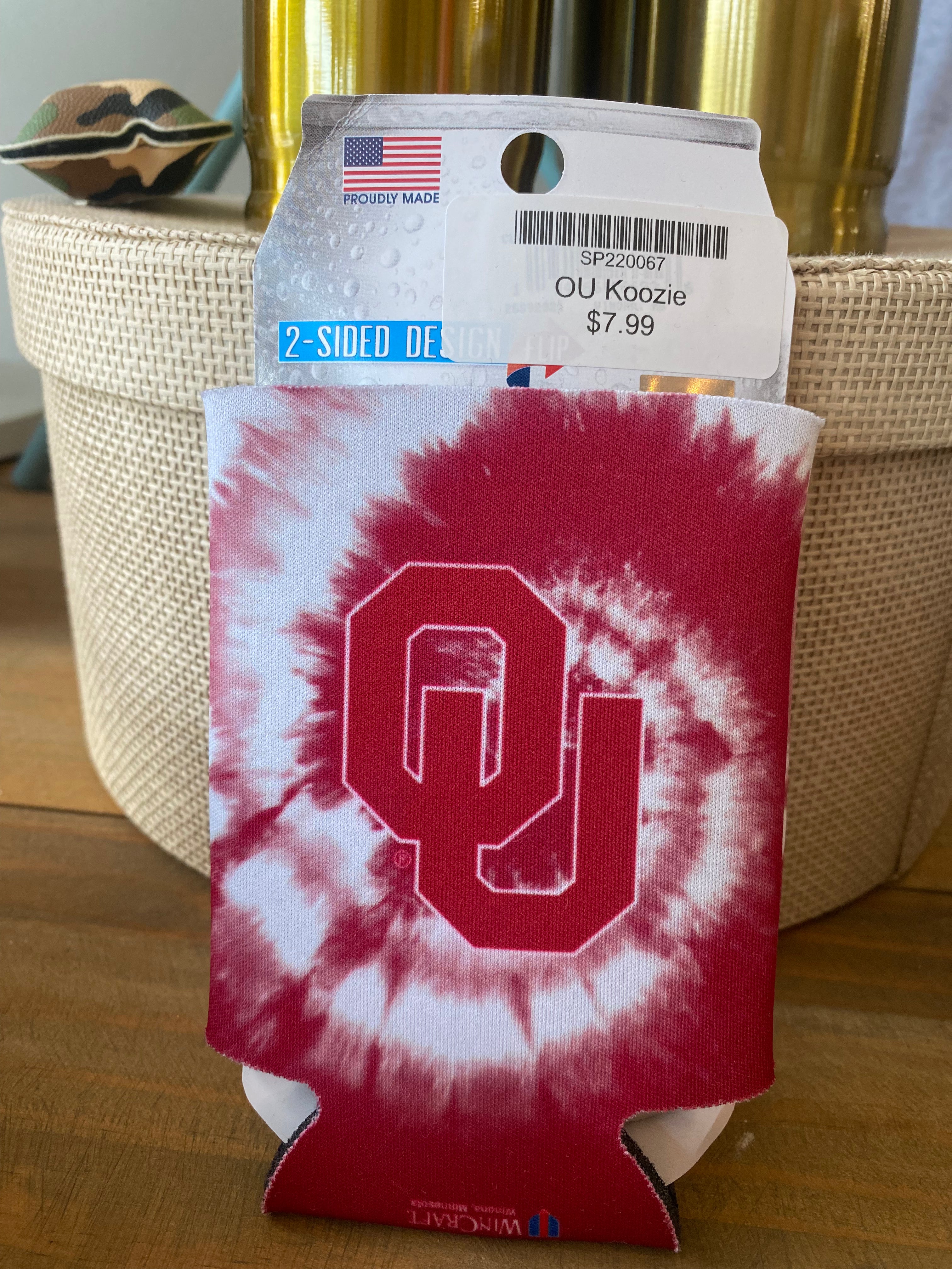 OU Tie Dye Koozie