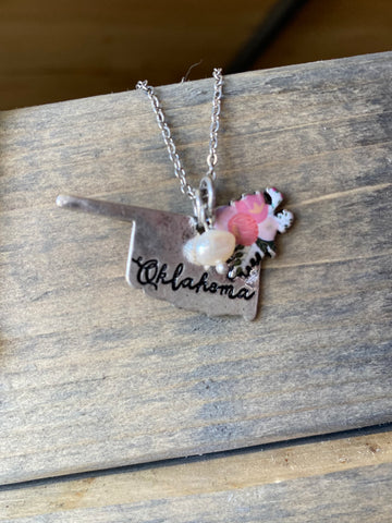 Oklahoma Floral Necklace