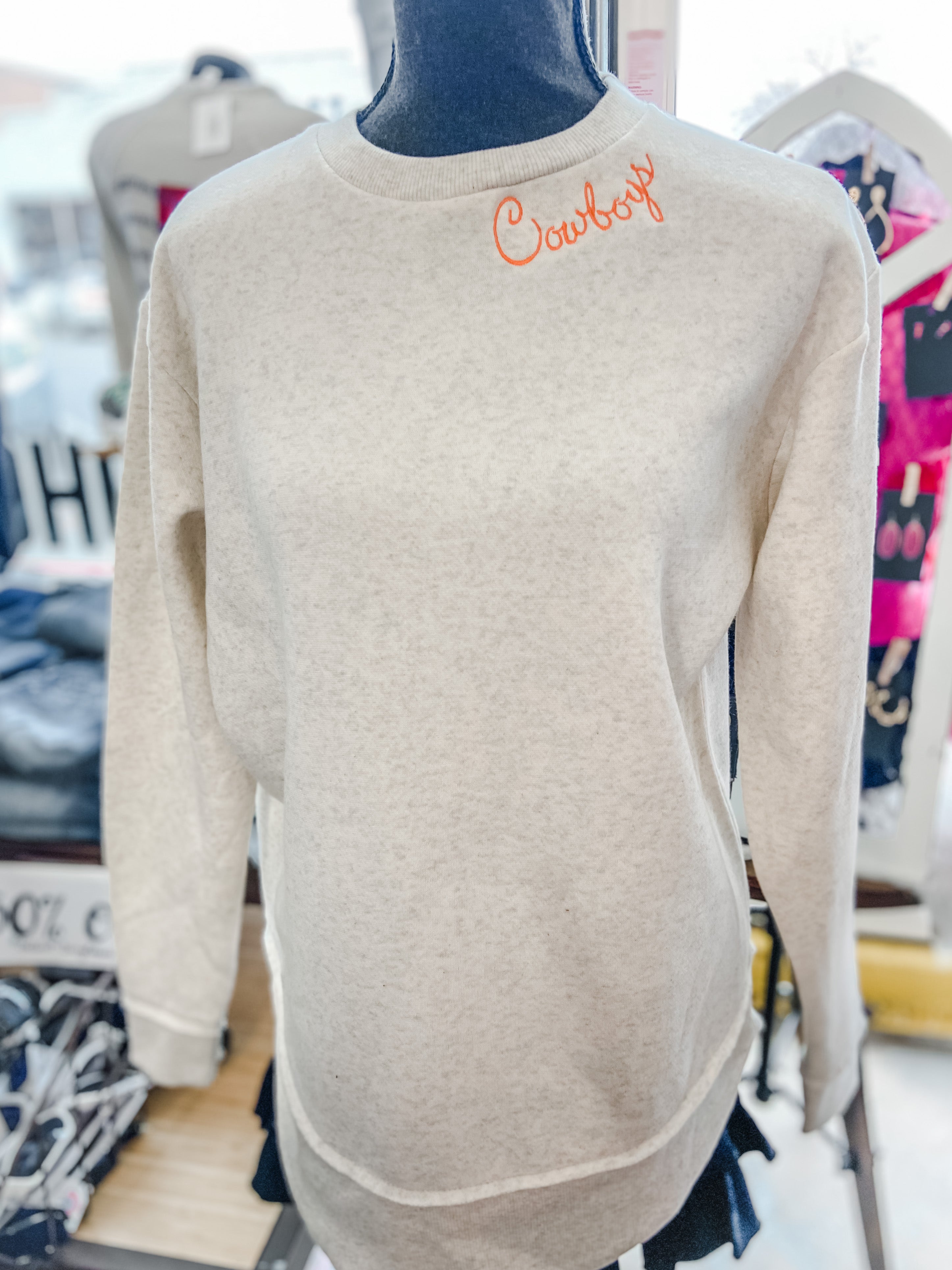 Cowboys Oversized Hi-Low Crewneck