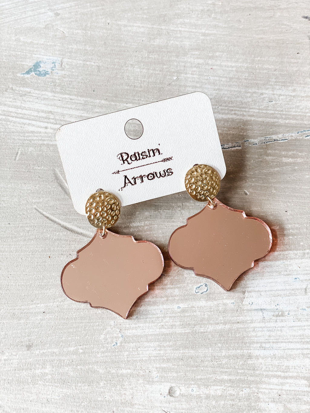 Raisin Arrows Acrylic Earrings