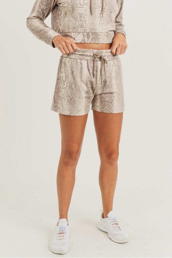 Sepia Snake Lounge Shorts