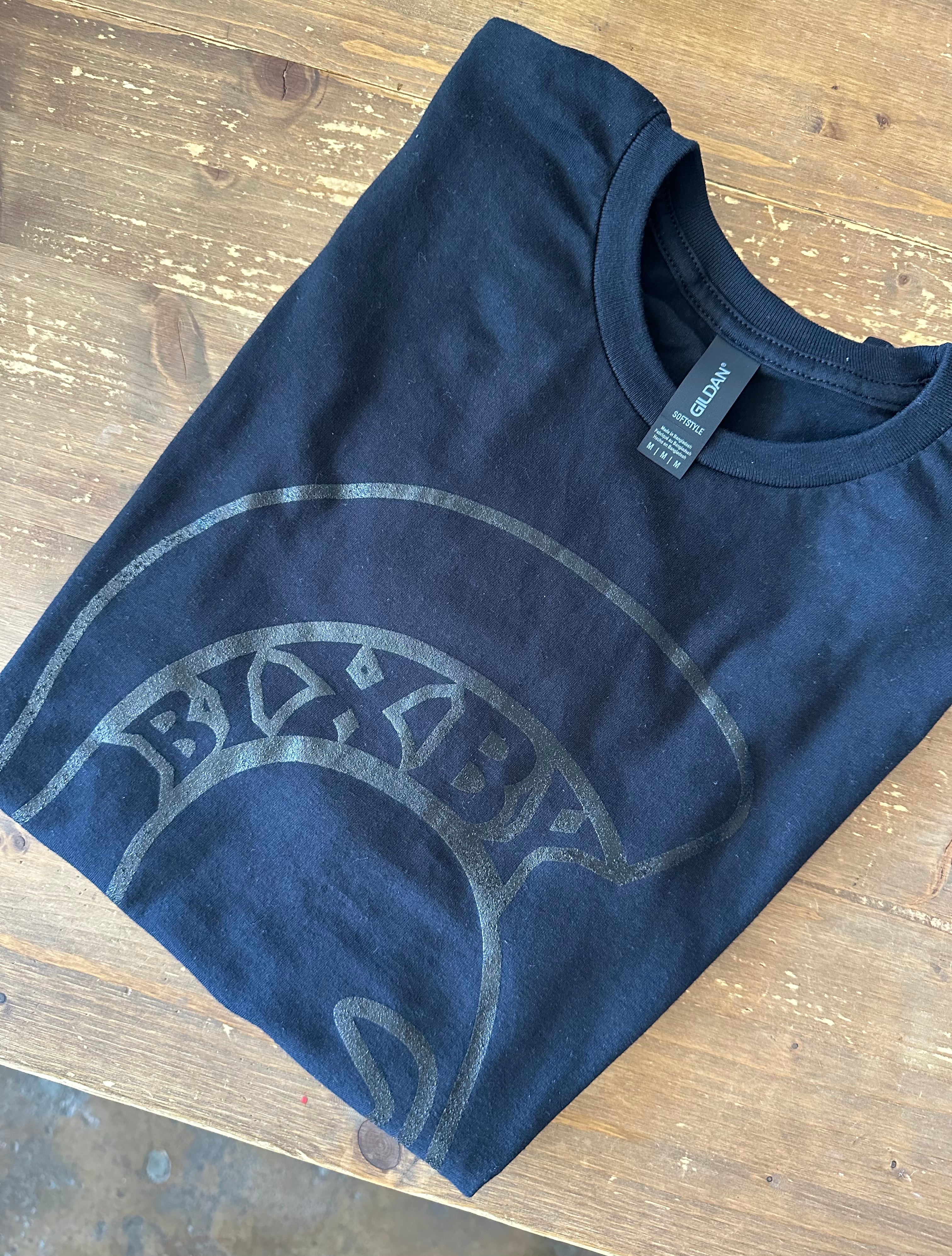 Black Tone on Tone Jumbo Spartan