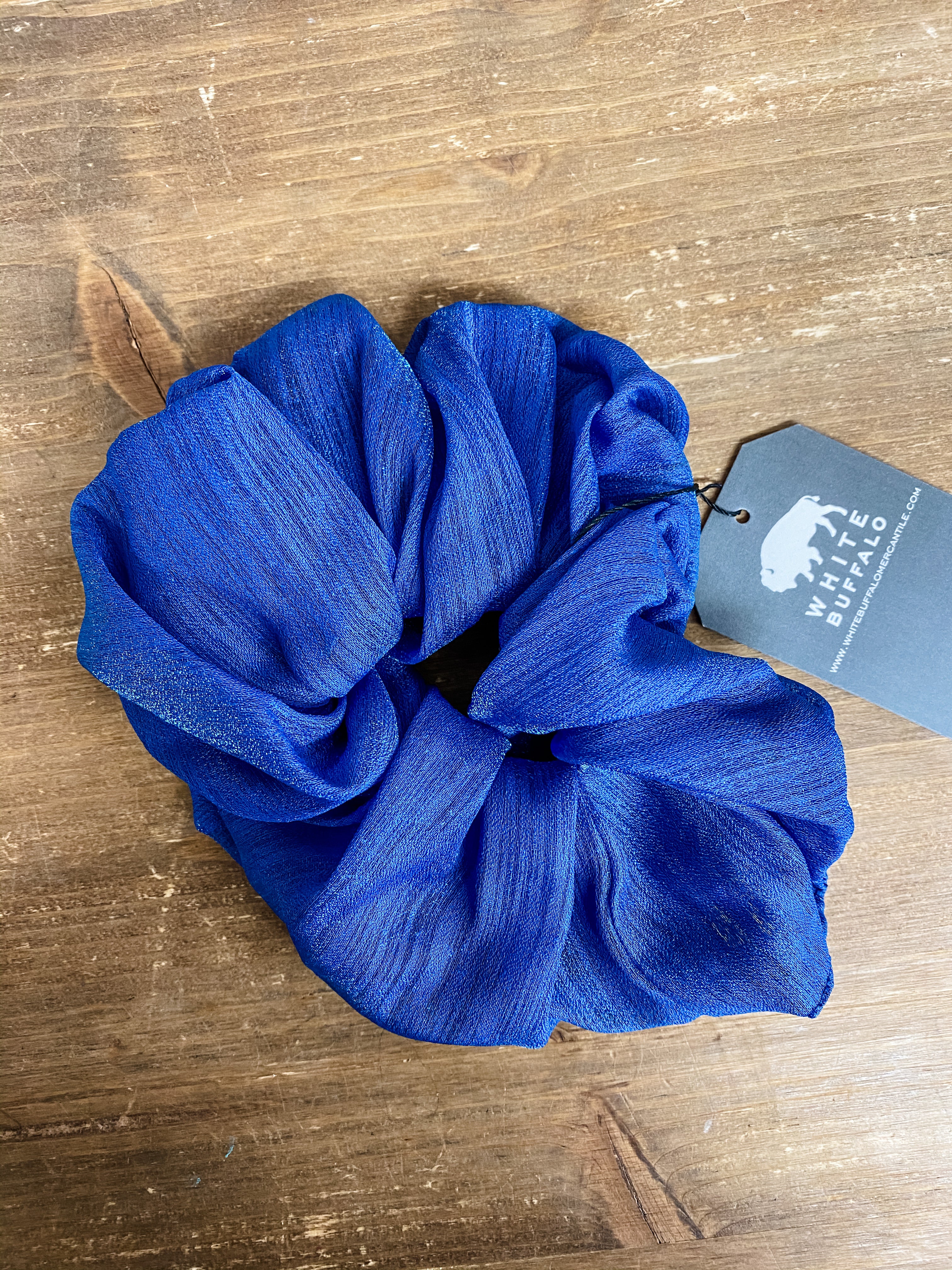 Oversized Royal Chiffon Scrunchie